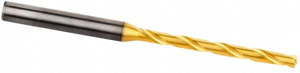 Kennametal - Letter E (1/4) 140° Spiral Flute Solid Carbide Taper Length Drill Bit - Caliber Tooling