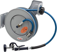 T&S Brass - 35' Spring Retractable Hose Reel - 300 psi, Hose Included - Caliber Tooling