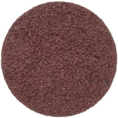 Merit Abrasives - 1" Disc Diam, 60 Grit, Aluminum Oxide Quick Change Disc - Type S Attaching System, Coated, Brown, 40,000 RPM, ALO Series - Caliber Tooling