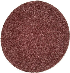 Merit Abrasives - 2" Disc Diam, 50 Grit, Aluminum Oxide Quick Change Disc - Type R Attaching System, Coated, Brown, 30,000 RPM, ALO Series - Caliber Tooling