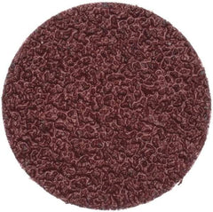 Merit Abrasives - 2" Disc Diam, 24 Grit, Aluminum Oxide Quick Change Disc - Type R Attaching System, Coated, Brown, 30,000 RPM, ALO Series - Caliber Tooling