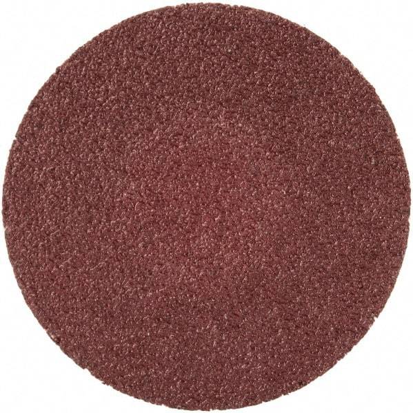 Merit Abrasives - 1-1/2" Disc Diam, 100 Grit, Aluminum Oxide Quick Change Disc - Type R Attaching System, Coated, Brown, 30,000 RPM, ALO Series - Caliber Tooling