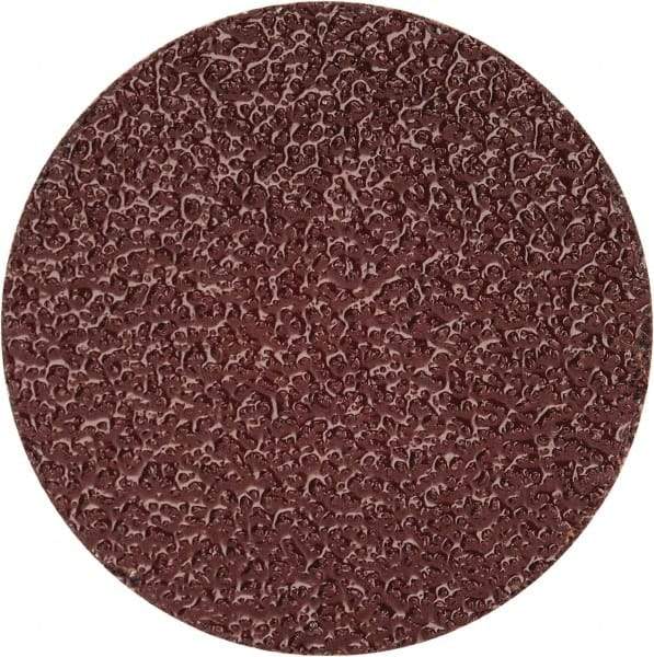 Merit Abrasives - 1-1/2" Disc Diam, 50 Grit, Aluminum Oxide Quick Change Disc - Type R Attaching System, Coated, Brown, 30,000 RPM, ALO Series - Caliber Tooling