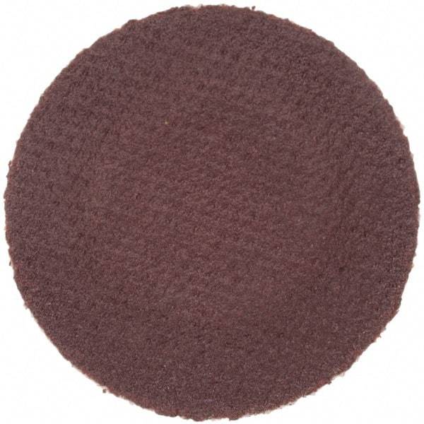 Merit Abrasives - 1" Disc Diam, 320 Grit, Aluminum Oxide Quick Change Disc - Type R Attaching System, Coated, Brown, 40,000 RPM, ALO Series - Caliber Tooling