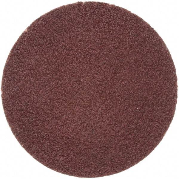 Merit Abrasives - 1" Disc Diam, 120 Grit, Aluminum Oxide Quick Change Disc - Type R Attaching System, Coated, Brown, 40,000 RPM, ALO Series - Caliber Tooling