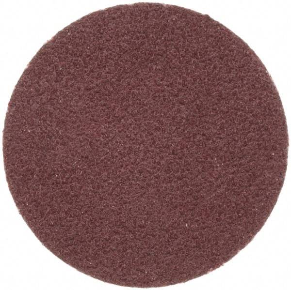 Merit Abrasives - 1" Disc Diam, 100 Grit, Aluminum Oxide Quick Change Disc - Type R Attaching System, Coated, Brown, 40,000 RPM, ALO Series - Caliber Tooling