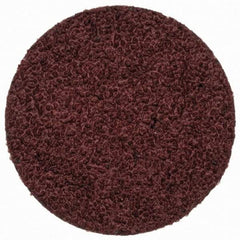 Merit Abrasives - 1" Disc Diam, 60 Grit, Aluminum Oxide Quick Change Disc - Type R Attaching System, Coated, Brown, 40,000 RPM, ALO Series - Caliber Tooling