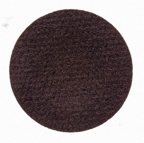 Merit Abrasives - 3/4" Disc Diam, 320 Grit, Aluminum Oxide Quick Change Disc - Type S Attaching System, Coated, Brown, 40,000 RPM, ALO Series - Caliber Tooling