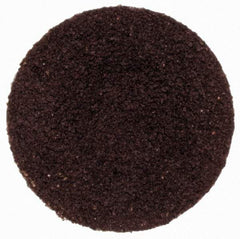 Merit Abrasives - 3/4" Disc Diam, 120 Grit, Aluminum Oxide Quick Change Disc - Type S Attaching System, Coated, Brown, 40,000 RPM, ALO Series - Caliber Tooling