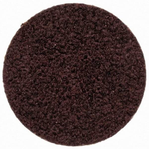 Merit Abrasives - 3/4" Disc Diam, 80 Grit, Aluminum Oxide Quick Change Disc - Type S Attaching System, Coated, Brown, 40,000 RPM, ALO Series - Caliber Tooling