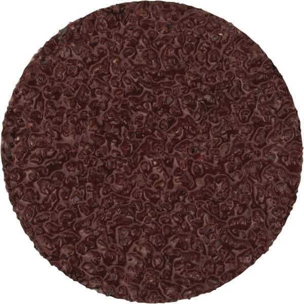 Merit Abrasives - 3/4" Disc Diam, 40 Grit, Aluminum Oxide Quick Change Disc - Type S Attaching System, Coated, Brown, 40,000 RPM, ALO Series - Caliber Tooling