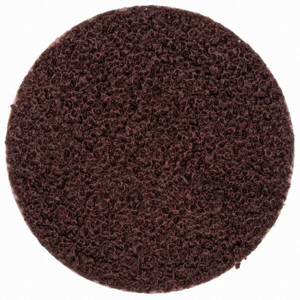 Merit Abrasives - 3/4" Disc Diam, 100 Grit, Aluminum Oxide Quick Change Disc - Type R Attaching System, Coated, Brown, 40,000 RPM, ALO Series - Caliber Tooling