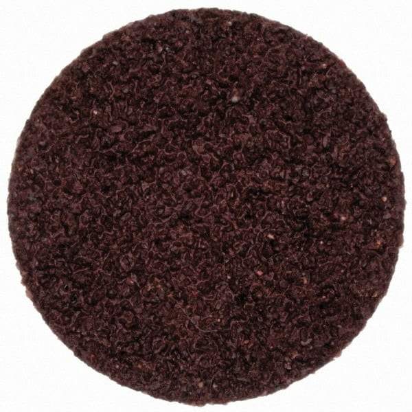 Merit Abrasives - 3/4" Disc Diam, 60 Grit, Aluminum Oxide Quick Change Disc - Type R Attaching System, Coated, Brown, 40,000 RPM, ALO Series - Caliber Tooling