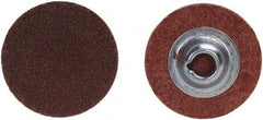 Merit Abrasives - 4" Disc Diam, 36 Grit, Aluminum Oxide Quick Change Disc - Type S Attaching System, Coated, Brown, 12,000 RPM, ALO Series - Caliber Tooling