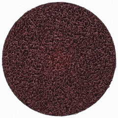 Merit Abrasives - 3" Disc Diam, 24 Grit, Aluminum Oxide Quick Change Disc - Type S Attaching System, Coated, Brown, 20,000 RPM, ALO Series - Caliber Tooling