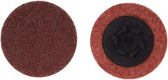 Merit Abrasives - 4" Disc Diam, 60 Grit, Aluminum Oxide Quick Change Disc - Type P Attaching System, Coated, Brown, 12,000 RPM, ALO Series - Caliber Tooling