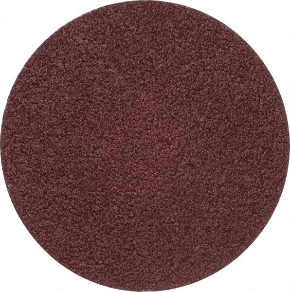 Merit Abrasives - 3" Disc Diam, 40 Grit, Aluminum Oxide Quick Change Disc - Type P Attaching System, Coated, Brown, 20,000 RPM, ALO Series - Caliber Tooling