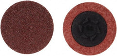 Merit Abrasives - 3" Disc Diam, 24 Grit, Aluminum Oxide Quick Change Disc - Type P Attaching System, Coated, Brown, 20,000 RPM, ALO Series - Caliber Tooling