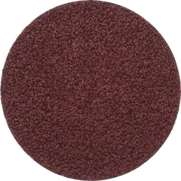 Merit Abrasives - 2" Disc Diam, 40 Grit, Aluminum Oxide Quick Change Disc - Type P Attaching System, Coated, Brown, 30,000 RPM, ALO Series - Caliber Tooling