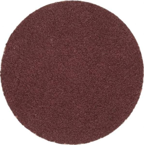 Merit Abrasives - 1-1/2" Disc Diam, 100 Grit, Aluminum Oxide Quick Change Disc - Type P Attaching System, Coated, Brown, 30,000 RPM, ALO Series - Caliber Tooling