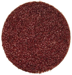 Merit Abrasives - 1" Disc Diam, 60 Grit, Aluminum Oxide Quick Change Disc - Type P Attaching System, Coated, Brown, 40,000 RPM, ALO Series - Caliber Tooling