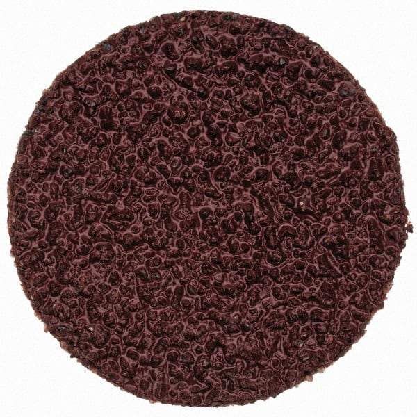 Merit Abrasives - 1" Disc Diam, 40 Grit, Aluminum Oxide Quick Change Disc - Type P Attaching System, Coated, Brown, 40,000 RPM, ALO Series - Caliber Tooling