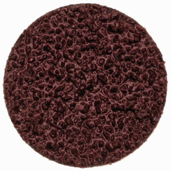 Merit Abrasives - 3/4" Disc Diam, 40 Grit, Aluminum Oxide Quick Change Disc - Type P Attaching System, Coated, Brown, 40,000 RPM, ALO Series - Caliber Tooling