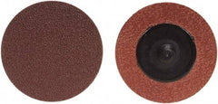 Merit Abrasives - 4" Disc Diam, 36 Grit, Aluminum Oxide Quick Change Disc - Type R Attaching System, Coated, Brown, 12,000 RPM, ALO Series - Caliber Tooling