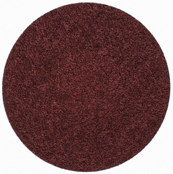 Merit Abrasives - 3" Disc Diam, 50 Grit, Aluminum Oxide Quick Change Disc - Type R Attaching System, Coated, Brown, 20,000 RPM, ALO Series - Caliber Tooling