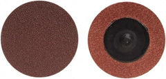 Merit Abrasives - 3" Disc Diam, 180 Grit, Aluminum Oxide Quick Change Disc - Type R Attaching System, Coated, Brown, 20,000 RPM, ALO Series - Caliber Tooling