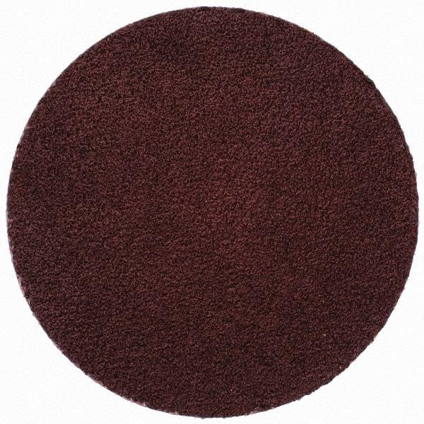 Merit Abrasives - 2" Disc Diam, 100 Grit, Aluminum Oxide Quick Change Disc - Type R Attaching System, Coated, Brown, 30,000 RPM, ALO Series - Caliber Tooling