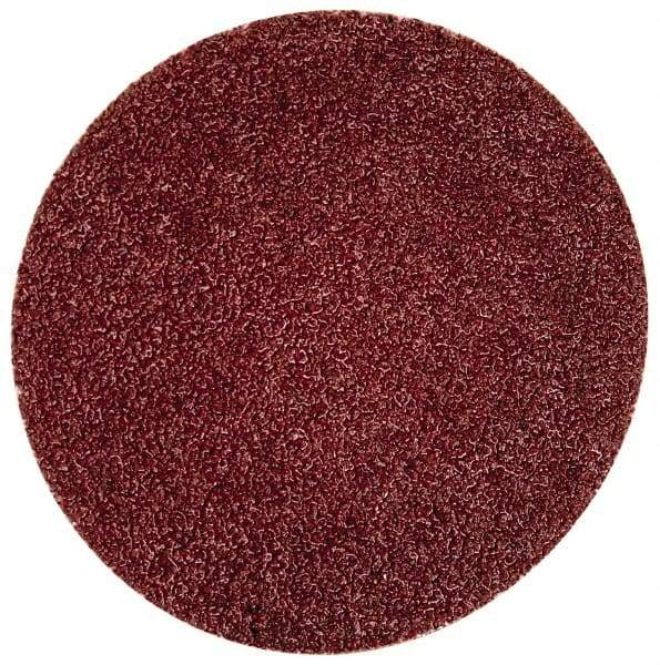 Merit Abrasives - 2" Disc Diam, 80 Grit, Aluminum Oxide Quick Change Disc - Type R Attaching System, Coated, Brown, 30,000 RPM, ALO Series - Caliber Tooling