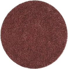 Merit Abrasives - 2" Disc Diam, 60 Grit, Aluminum Oxide Quick Change Disc - Type S Attaching System, Coated, Brown, 30,000 RPM, ALO Series - Caliber Tooling