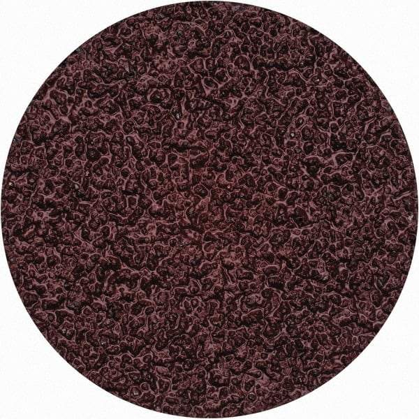 Merit Abrasives - 2" Disc Diam, 36 Grit, Aluminum Oxide Quick Change Disc - Type II Attaching System, Coated, Brown, 30,000 RPM, ALO Series - Caliber Tooling