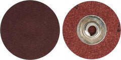 Merit Abrasives - 1-1/2" Disc Diam, 120 Grit, Aluminum Oxide Quick Change Disc - Type S Attaching System, Coated, Brown, 30,000 RPM, ALO Series - Caliber Tooling