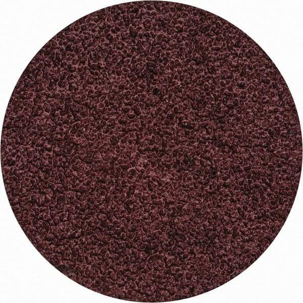 Merit Abrasives - 1-1/2" Disc Diam, 60 Grit, Aluminum Oxide Quick Change Disc - Type S Attaching System, Coated, Brown, 30,000 RPM, ALO Series - Caliber Tooling