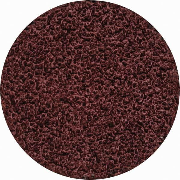 Merit Abrasives - 1-1/2" Disc Diam, 40 Grit, Aluminum Oxide Quick Change Disc - Type S Attaching System, Coated, Brown, 30,000 RPM, ALO Series - Caliber Tooling