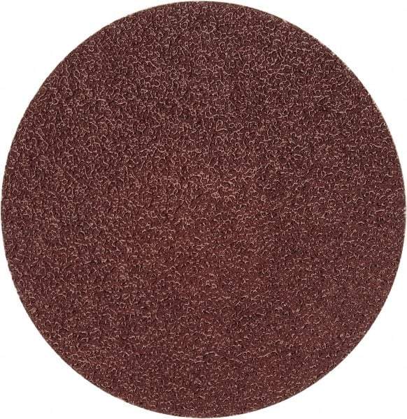 Merit Abrasives - 3" Disc Diam, 50 Grit, Aluminum Oxide Quick Change Disc - Type P Attaching System, Coated, Brown, 20,000 RPM, ALO Series - Caliber Tooling