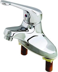 T&S Brass - Multi Position Handle, Deck Mounted Bathroom Faucet - One Handle, No Drain, Standard Spout - Caliber Tooling