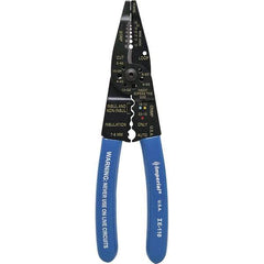 Imperial - 10 to 22 AWG Capacity Wire Stripper/Cutter/Crimper - 8-1/4" OAL, Hardened Steel with Cushion Grip Handle - Caliber Tooling