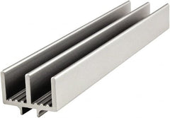 80/20 Inc. - 2 Panel, 0 to 19.05" Wide Door, Clear Anodized Aluminum Lower Door Track - 7.14mm Door Thickness - Caliber Tooling