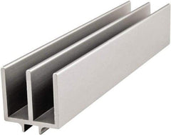 80/20 Inc. - 2 Panel, 0 to 19.05" Wide Door, Clear Anodized Aluminum Upper Door Track - 7.14mm Door Thickness - Caliber Tooling