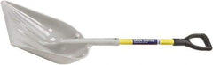 Ability One - 19" High x 14-1/4" Wide Round Steel Shovel - 29" Long Fiberglass Straight Handle - Caliber Tooling