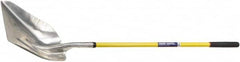 Ability One - 19" High x 15-1/4" Wide Round Steel Shovel - 51" Long Fiberglass Straight Handle - Caliber Tooling