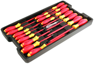 19PC CUSH GRIP SCREWDRIVER SET - Caliber Tooling