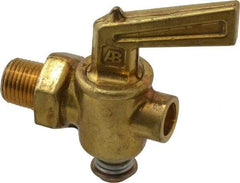 Parker - 1/8" Pipe, Male Pipe Drain Cock & Shutoff Valve - 1/8-27 Thread, 150 Max psi - Caliber Tooling