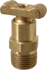 Parker - 3/8" Pipe, Male Pipe Drain Cock & Shutoff Valve - 3/8-18 Thread, 150 Max psi - Caliber Tooling