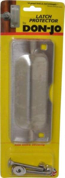 Don-Jo - 7" Long x 2-3/4" Wide, Latch Protector - Stainless Steel - Caliber Tooling