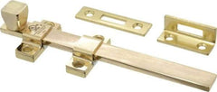 Don-Jo - 8" Long, 1" Wide Brass Surface Bolt - Polished Brass - Caliber Tooling