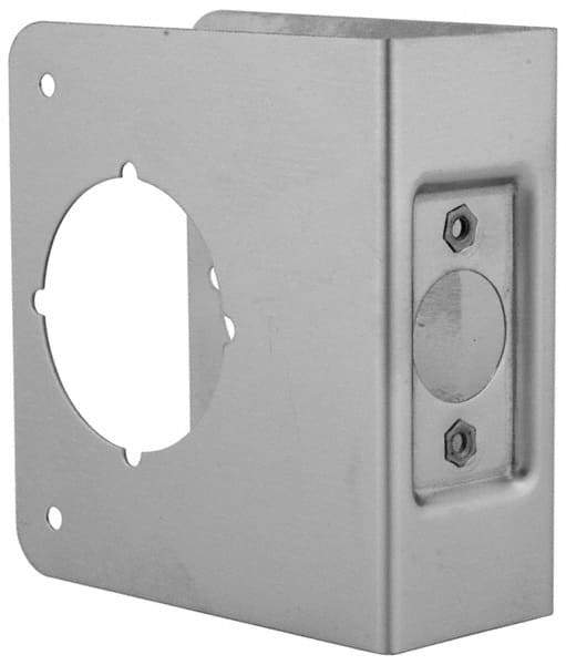 Don-Jo - 4" Wide x 4-1/2" High, Stainless Steel, Door Reinforcer - 1-3/8" Thick Door, 2-3/8" Backset - Caliber Tooling